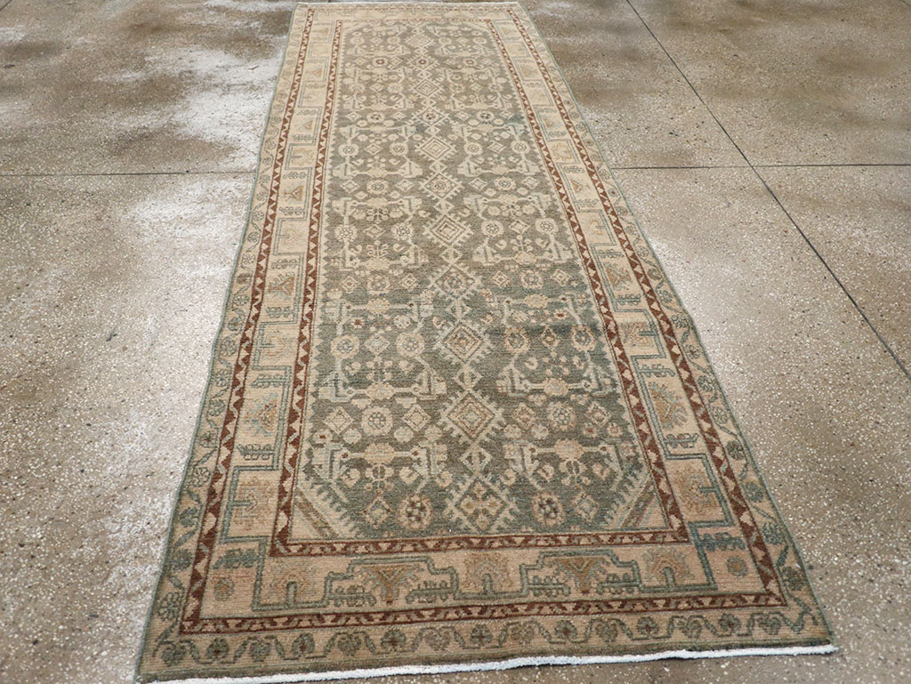 Vintage Persian Malayer Runner, No.32671 - Staging