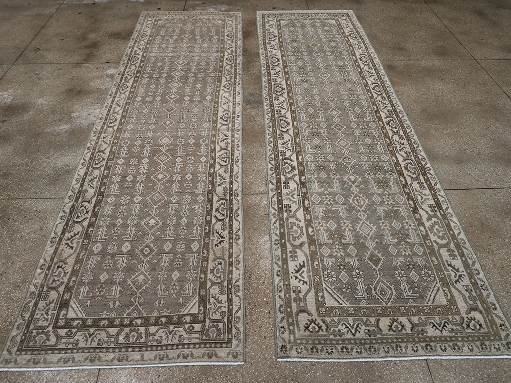 Vintage Persian Malayer Runner (Pair: 1 of 2), No.32672 - Staging