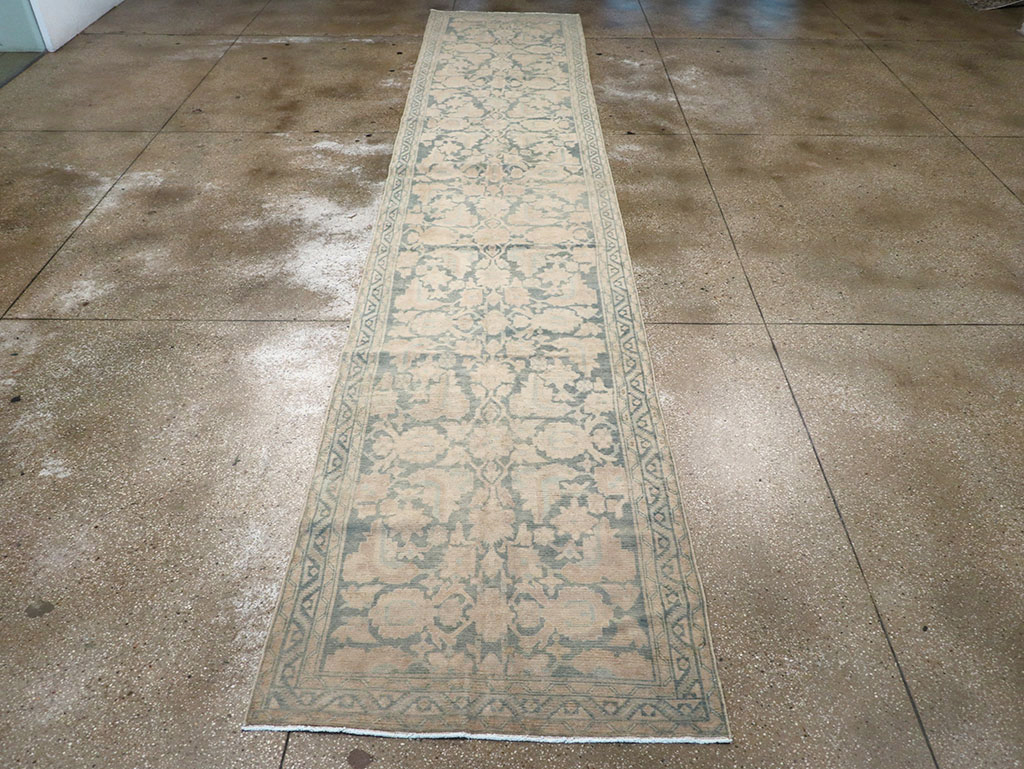 Vintage Persian Malayer Long Runner (Pair: 1 of 2), No.32673 - Staging