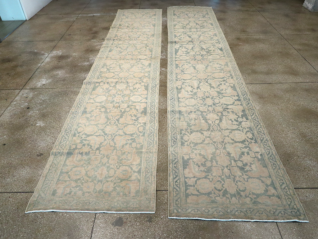 Vintage Persian Malayer Long Runner (Pair: 1 of 2), No.32673 - Staging