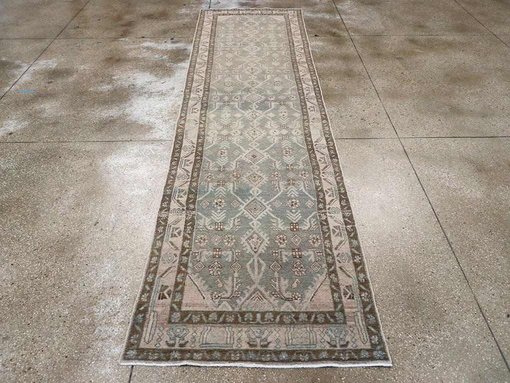 Vintage Persian Malayer Runner, No.32674 - Staging