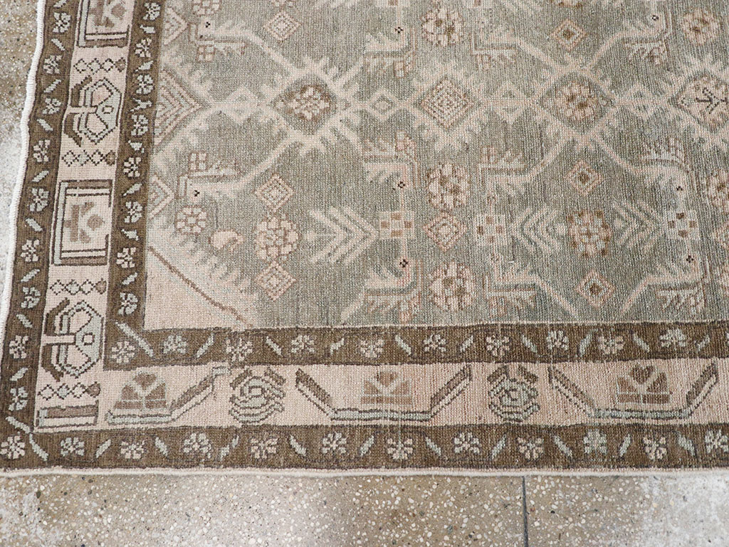 Vintage Persian Malayer Runner, No.32674 - Staging