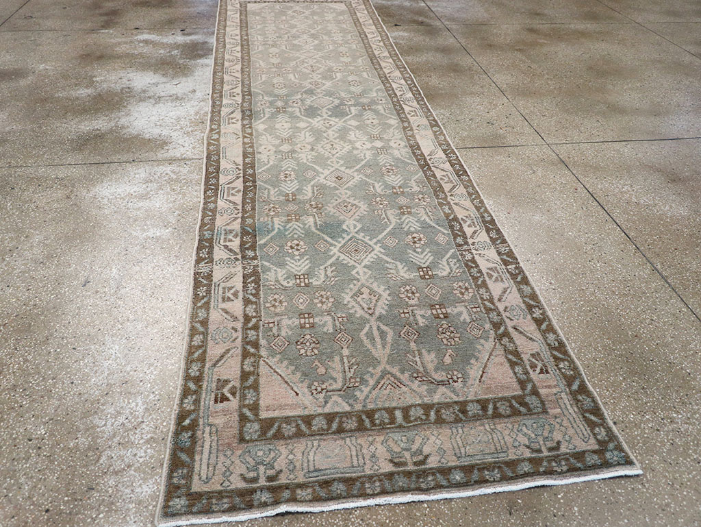 Vintage Persian Malayer Runner, No.32674 - Staging