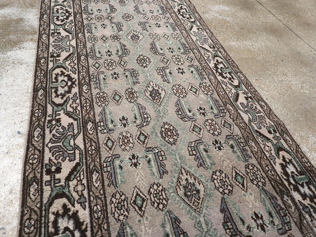 Vintage Persian Malayer Runner, No.32675 - Staging
