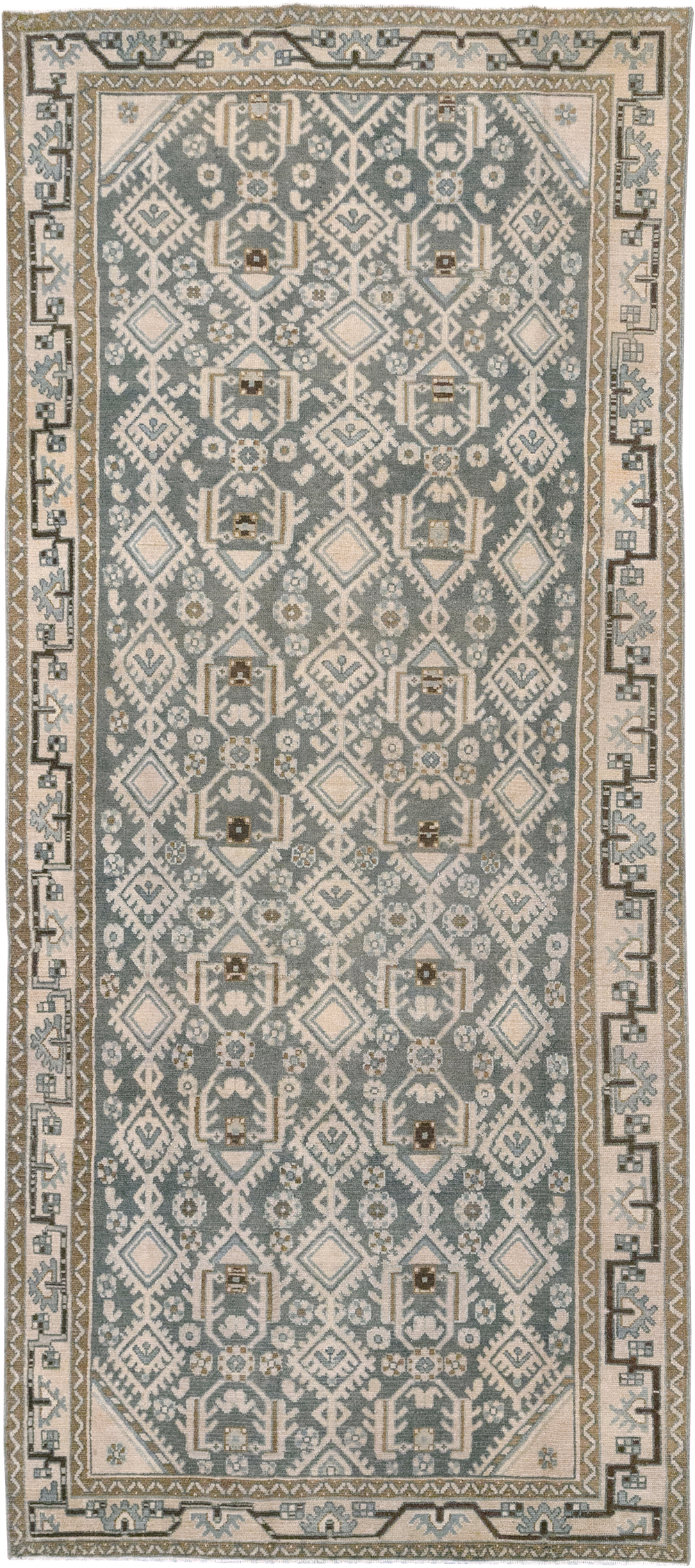 Vintage Persian Malayer Gallery Rug, No.32676 - Staging
