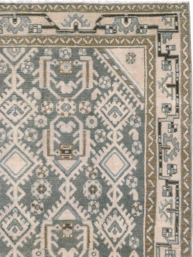 Vintage Persian Malayer Gallery Rug, No.32676 - Staging