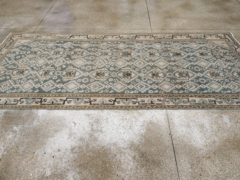 Vintage Persian Malayer Gallery Rug, No.32676 - Staging