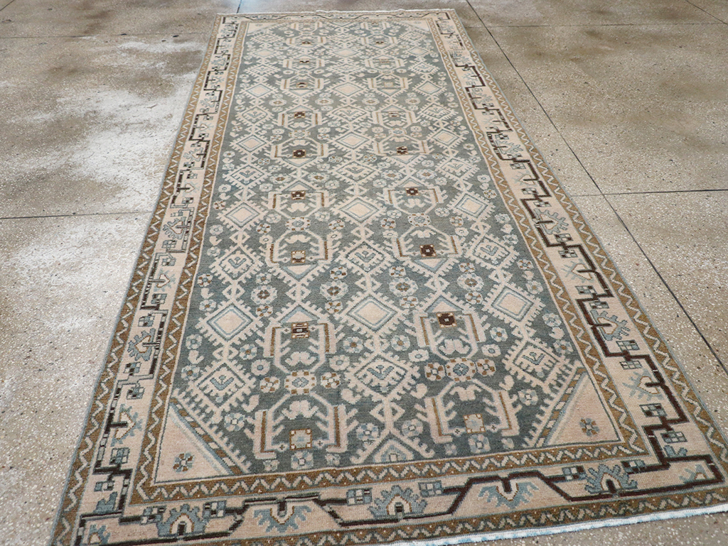 Vintage Persian Malayer Gallery Rug, No.32676 - Staging