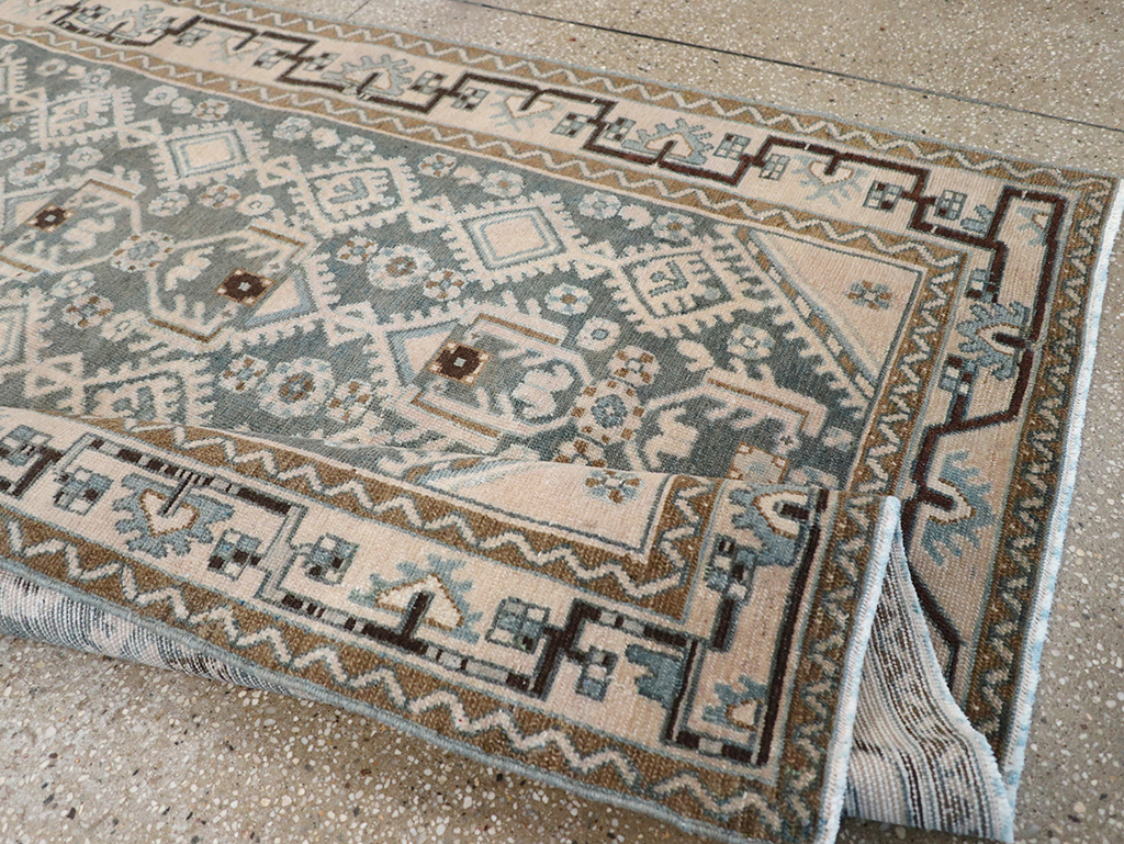 Vintage Persian Malayer Gallery Rug, No.32676 - Staging