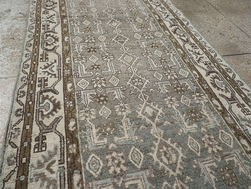 Vintage Persian Malayer Runner (Pair: 2 of 2), No.32677 - Staging