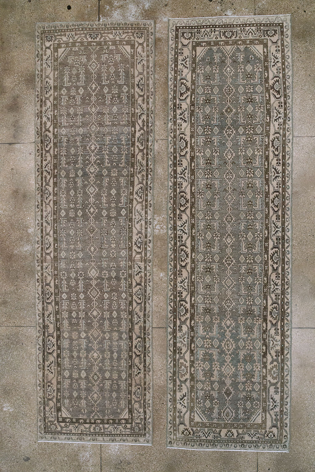 Vintage Persian Malayer Runner (Pair: 2 of 2), No.32677 - Staging