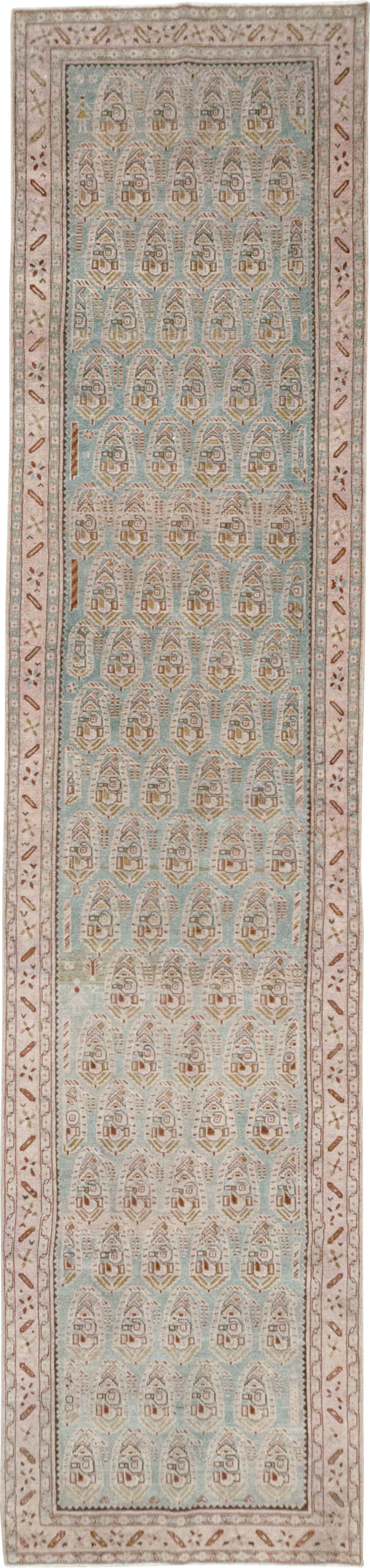 Vintage Persian Malayer Long Runner, No.32678 - Staging
