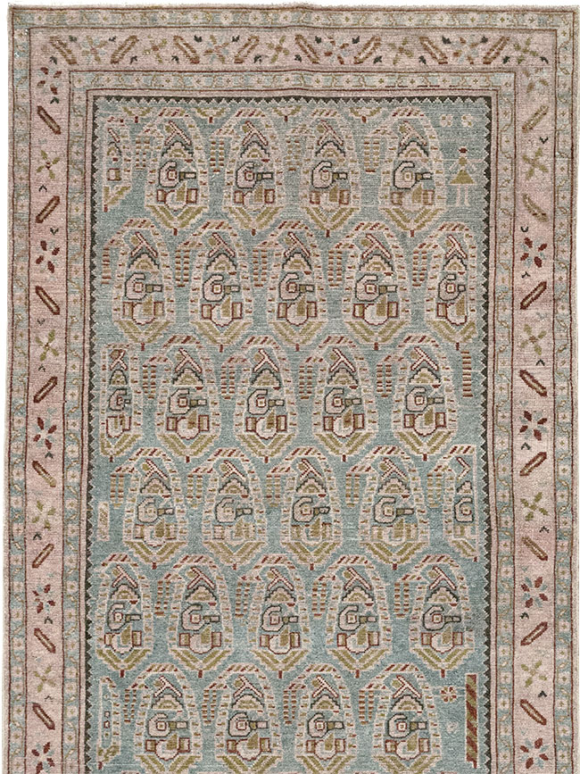 Vintage Persian Malayer Long Runner, No.32678 - Staging
