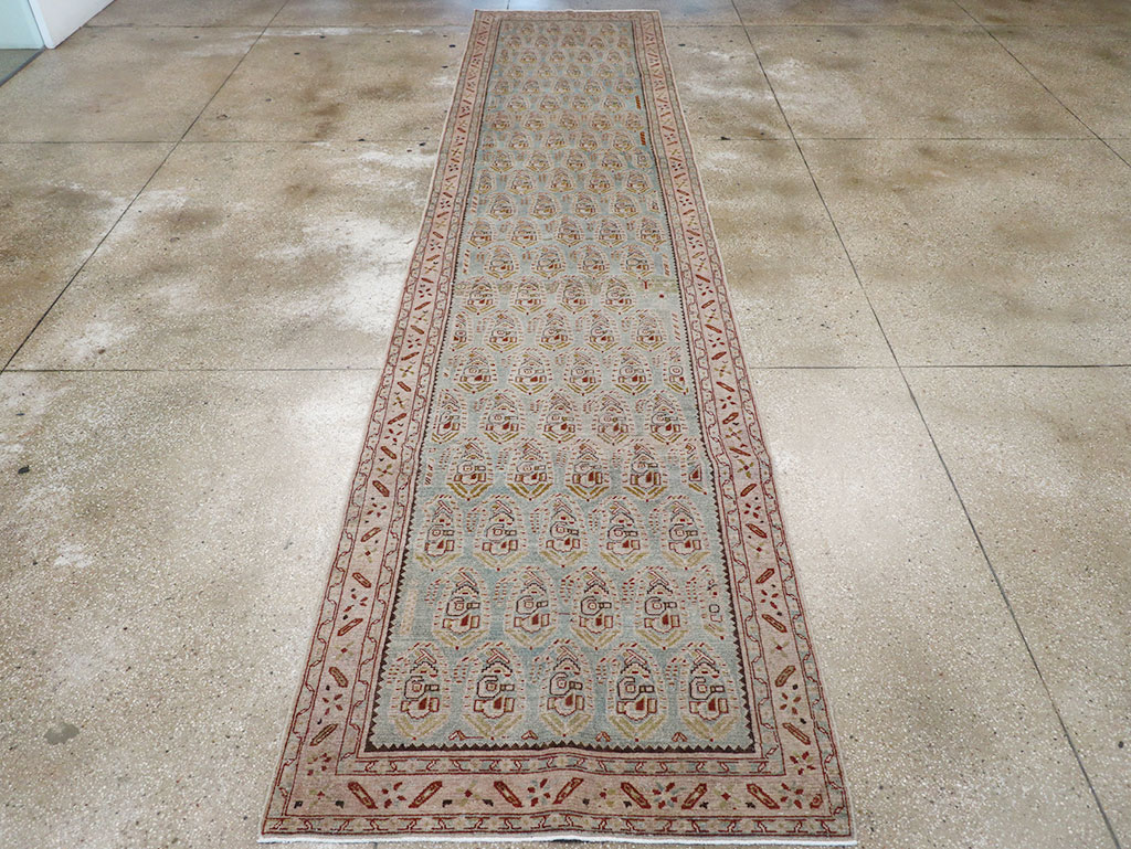 Vintage Persian Malayer Long Runner, No.32678 - Staging