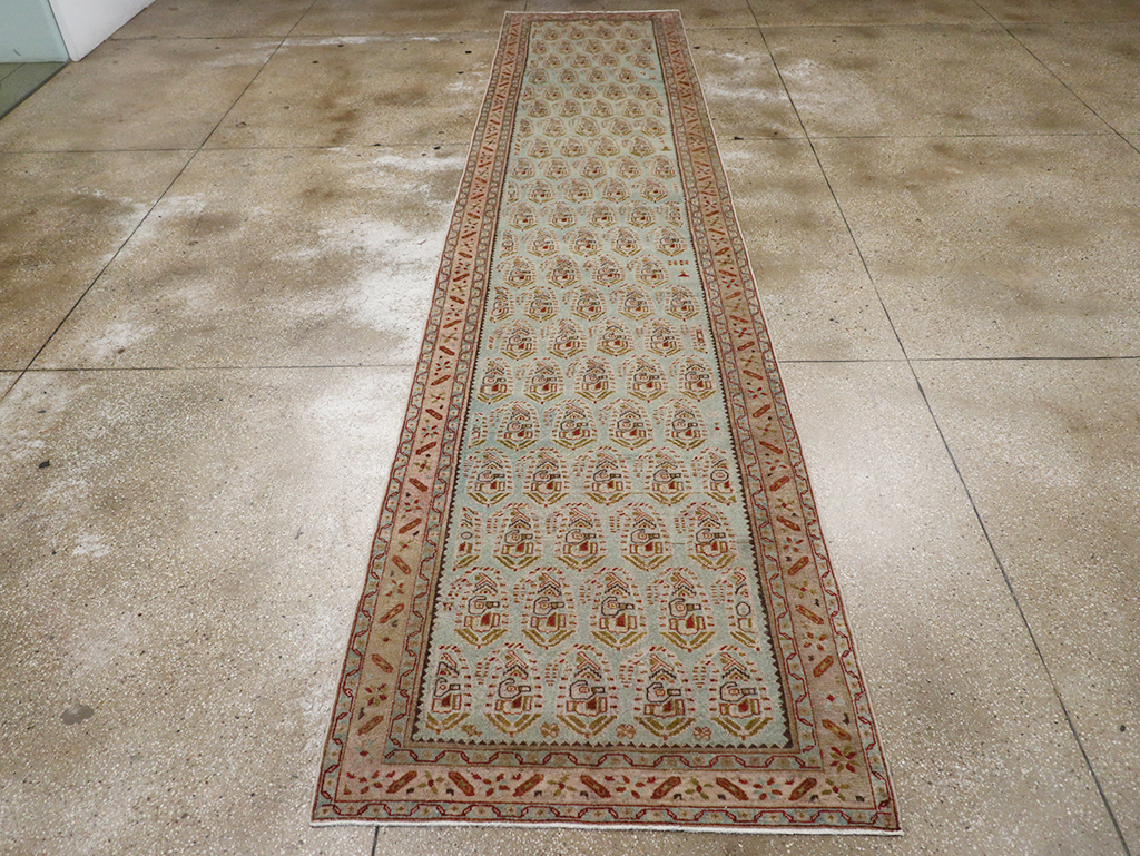 Vintage Persian Malayer Long Runner, No.32679 - Staging