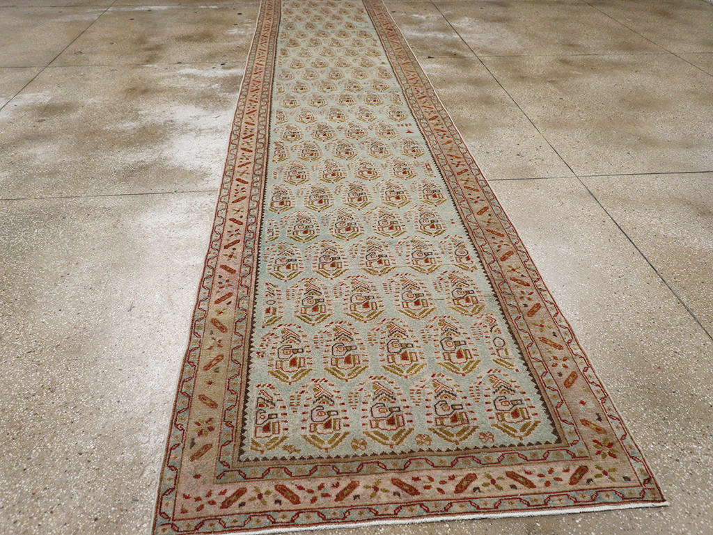 Vintage Persian Malayer Long Runner, No.32679 - Staging
