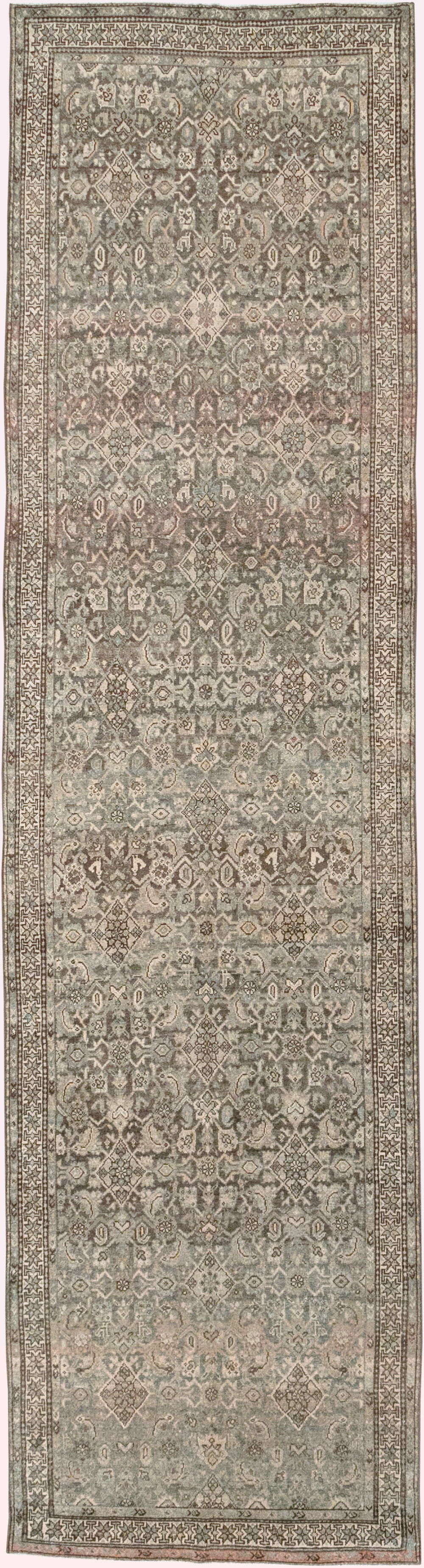 Antique Persian Kurd Runner, No.32681 - Staging