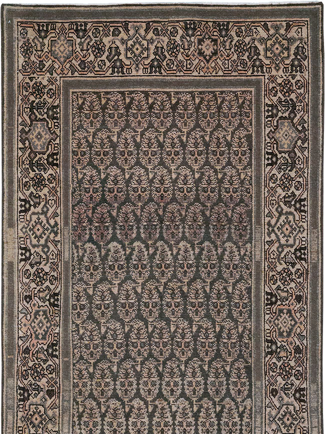 Antique Persian Malayer Long Runner, No.32682 - Staging