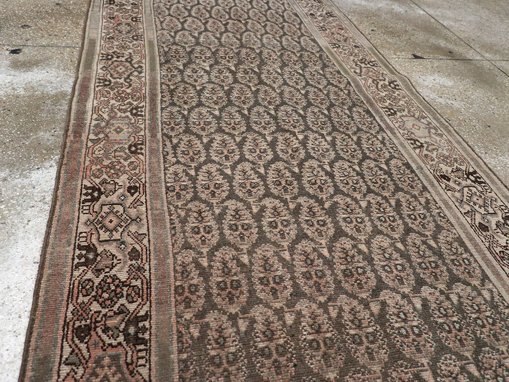 Antique Persian Malayer Long Runner, No.32682 - Staging