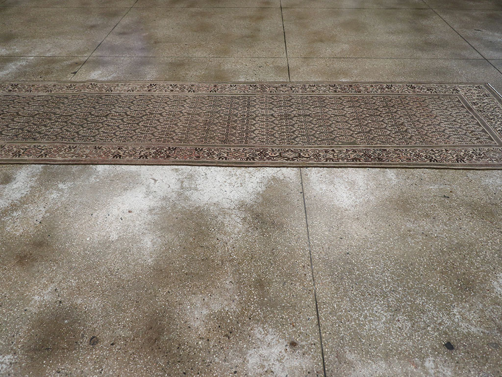 Antique Persian Malayer Long Runner, No.32682 - Staging