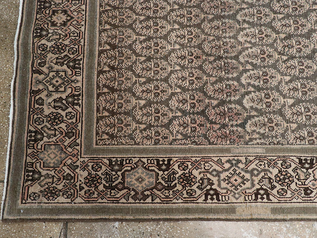 Antique Persian Malayer Long Runner, No.32682 - Staging