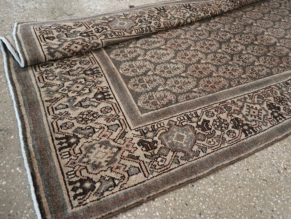 Antique Persian Malayer Long Runner, No.32682 - Staging