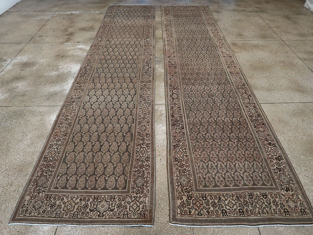 Antique Persian Malayer Long Runner, No.32682 - Staging