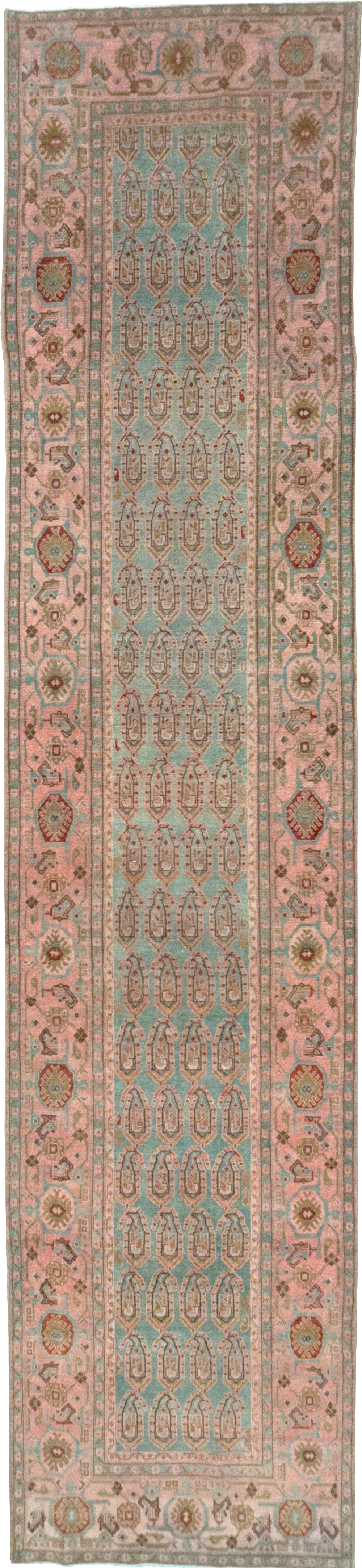 Vintage Persian Malayer Long Runner, No.32684 - Staging