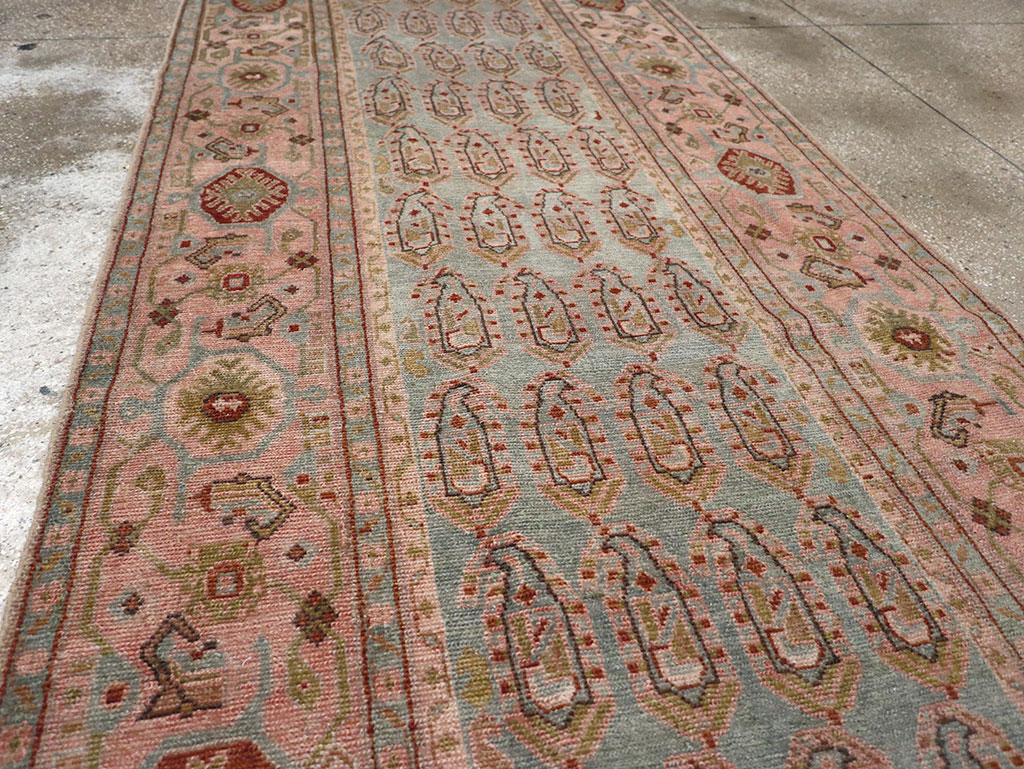 Vintage Persian Malayer Long Runner, No.32684 - Staging