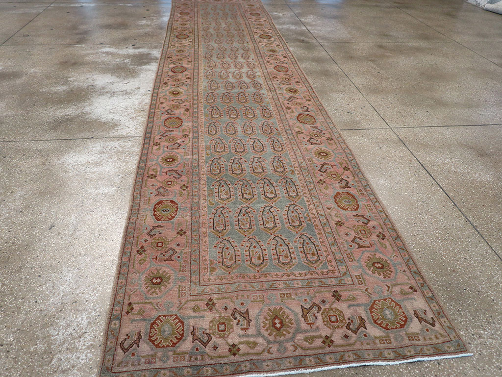 Vintage Persian Malayer Long Runner, No.32684 - Staging