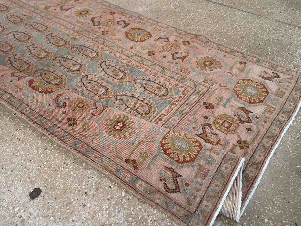 Vintage Persian Malayer Long Runner, No.32684 - Staging