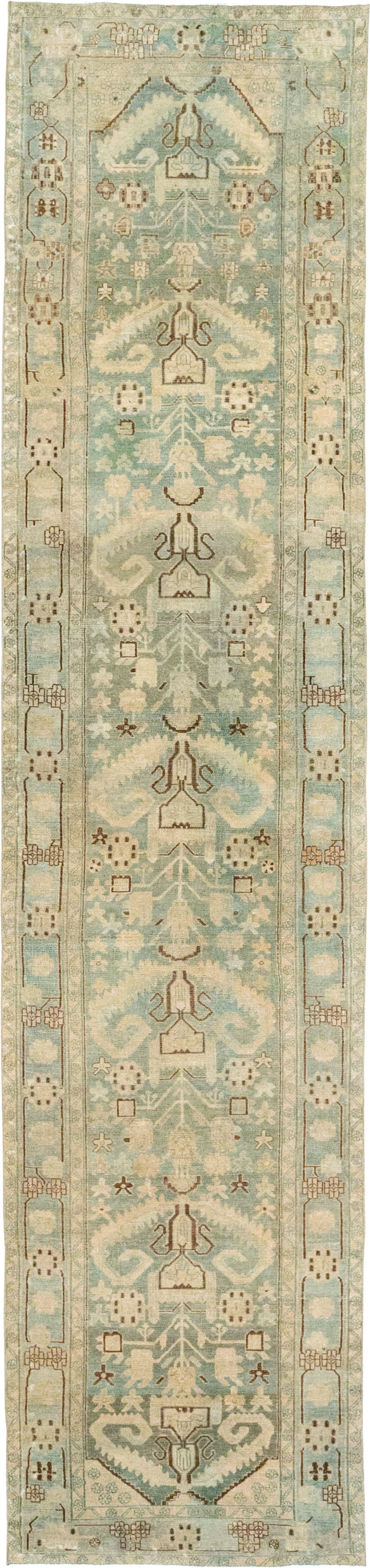 Vintage Persian Malayer Long Runner, No.32687 - Staging