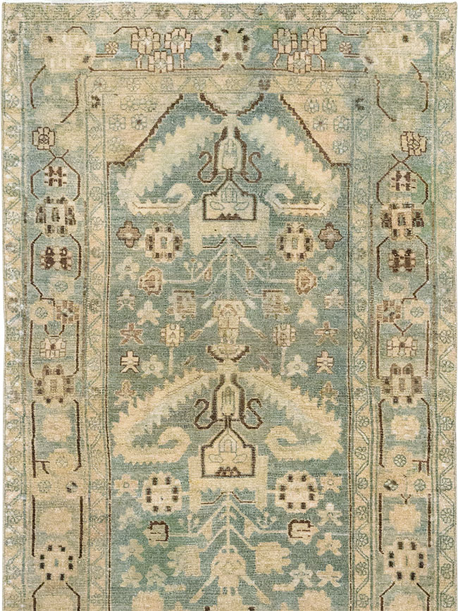Vintage Persian Malayer Long Runner, No.32687 - Staging