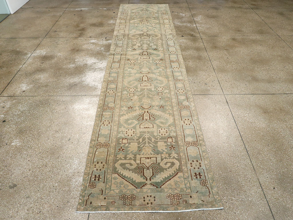 Vintage Persian Malayer Long Runner, No.32687 - Staging