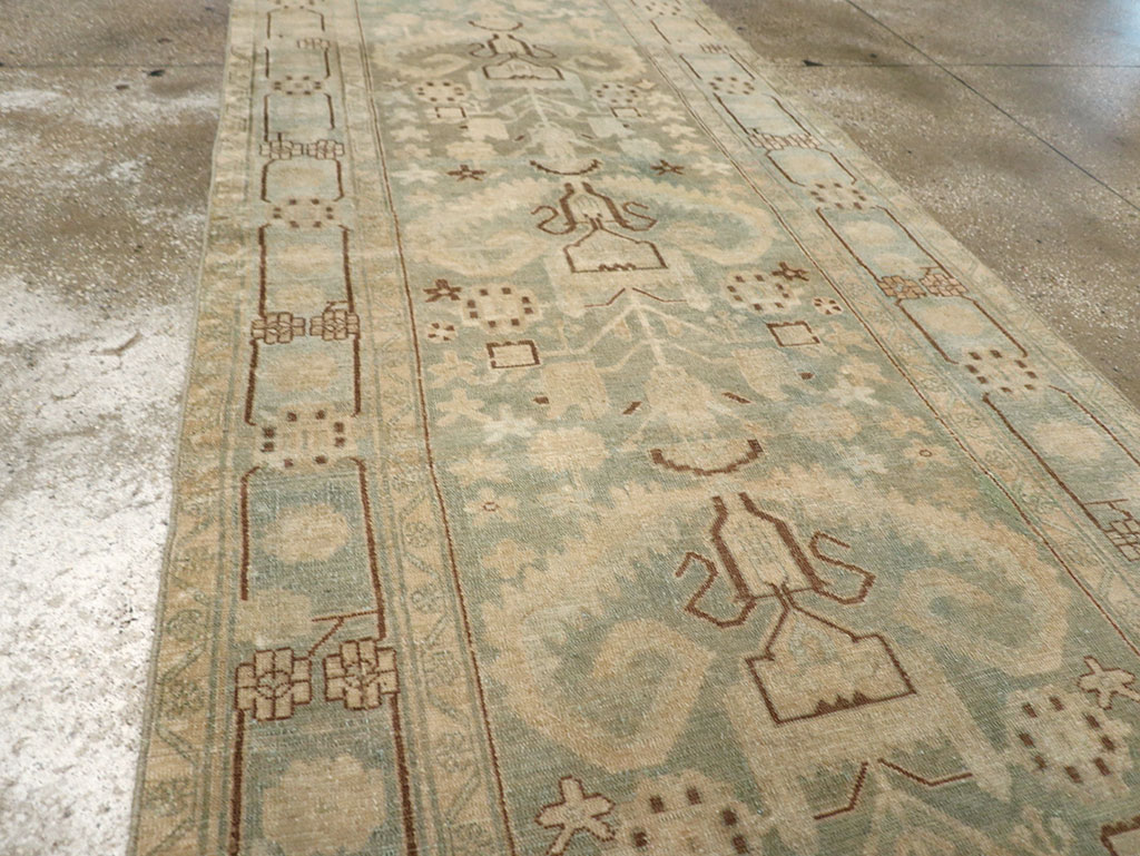 Vintage Persian Malayer Long Runner, No.32687 - Staging