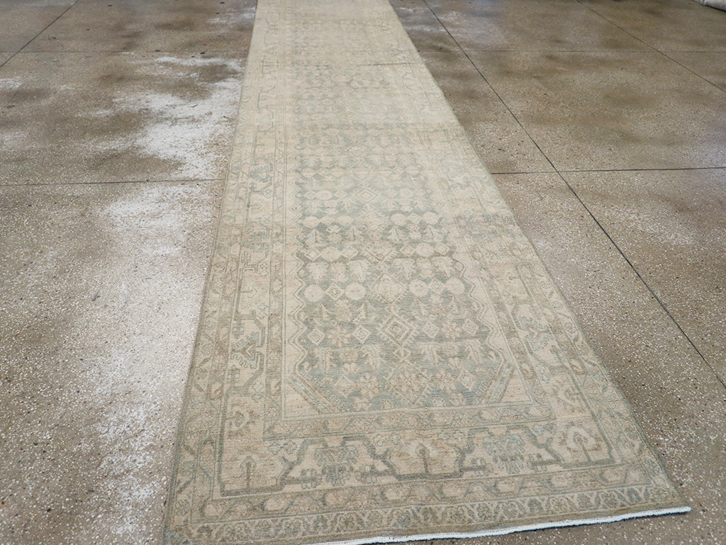 Vintage Persian Malayer Long Runner, No.32688 - Staging
