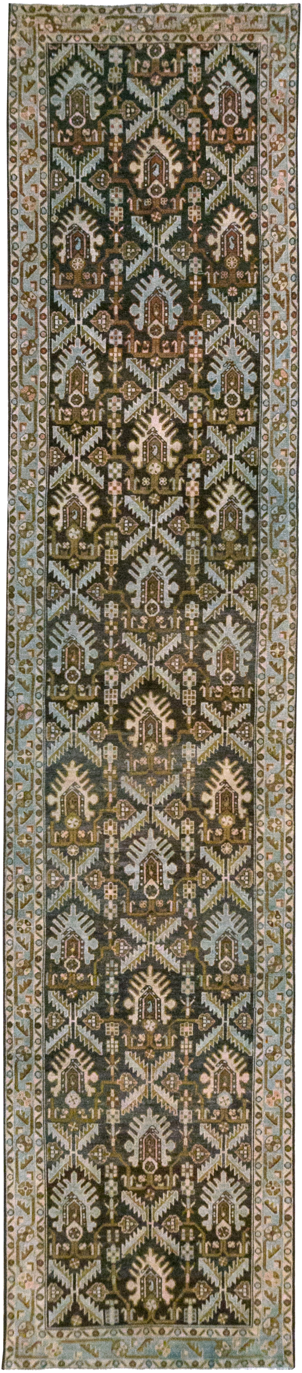 Vintage Persian Malayer Long Runner, No.32692 - Staging