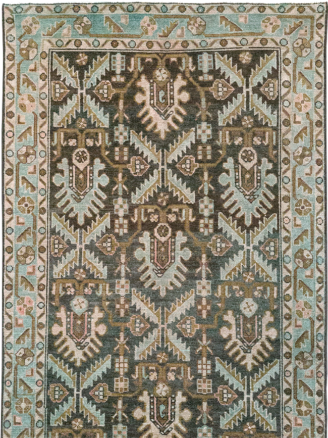 Vintage Persian Malayer Long Runner, No.32692 - Staging