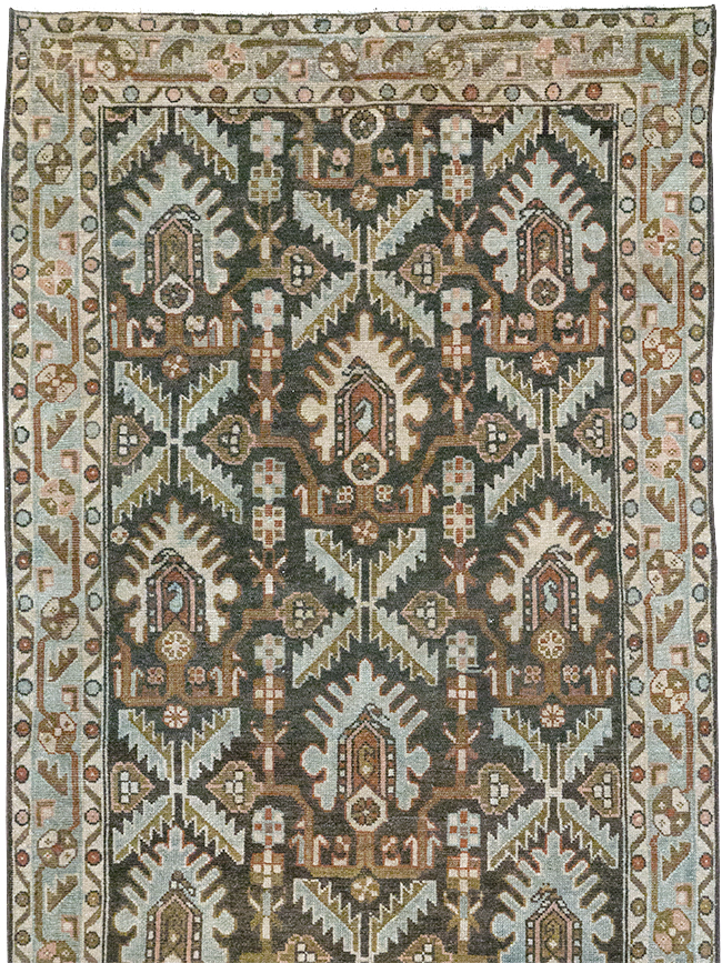 Vintage Persian Malayer Long Runner, No.32692 - Staging