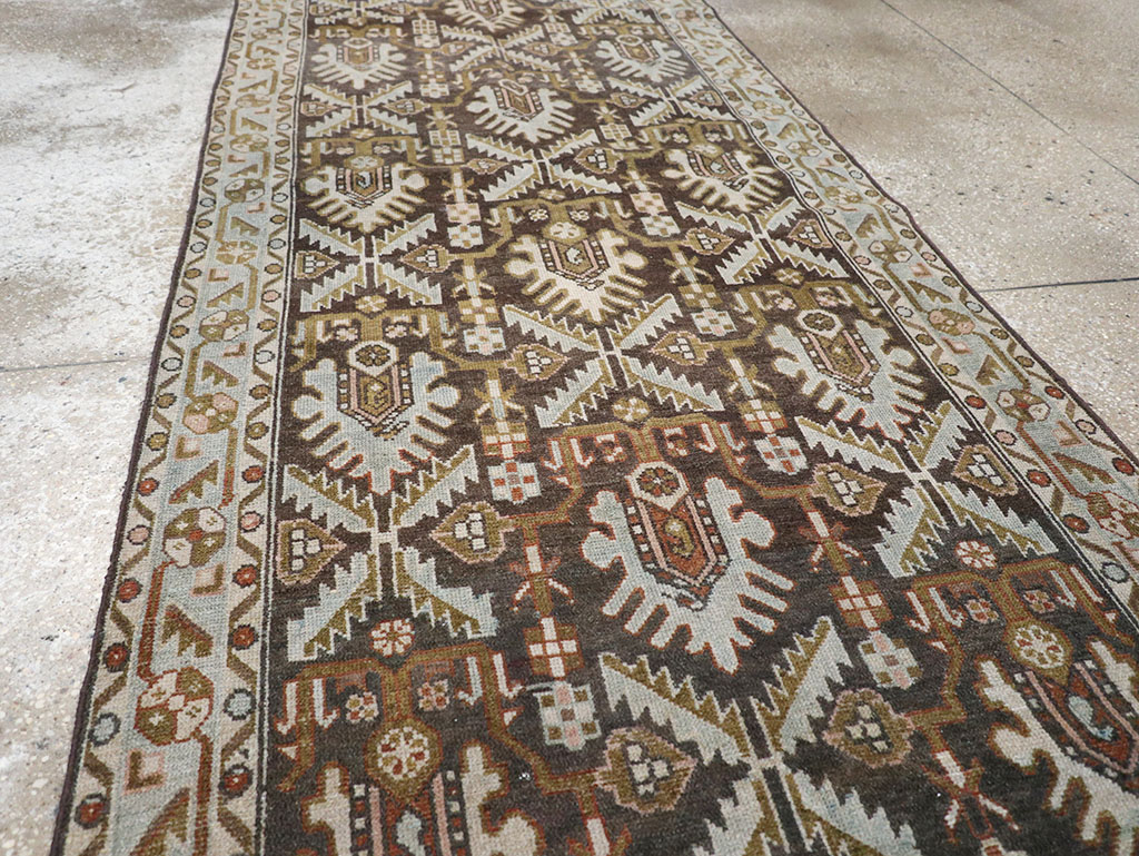 Vintage Persian Malayer Long Runner, No.32692 - Staging