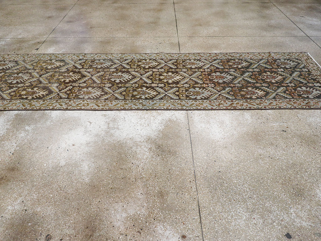 Vintage Persian Malayer Long Runner, No.32692 - Staging