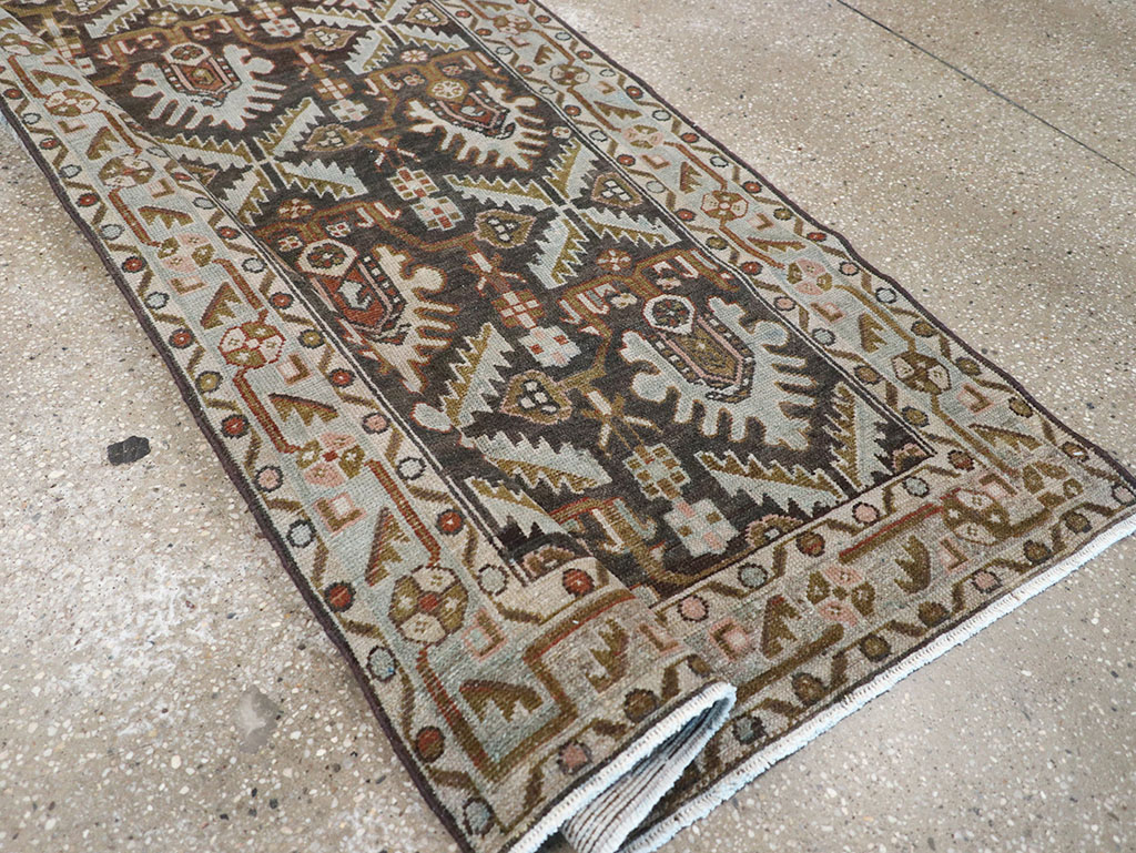 Vintage Persian Malayer Long Runner, No.32692 - Staging