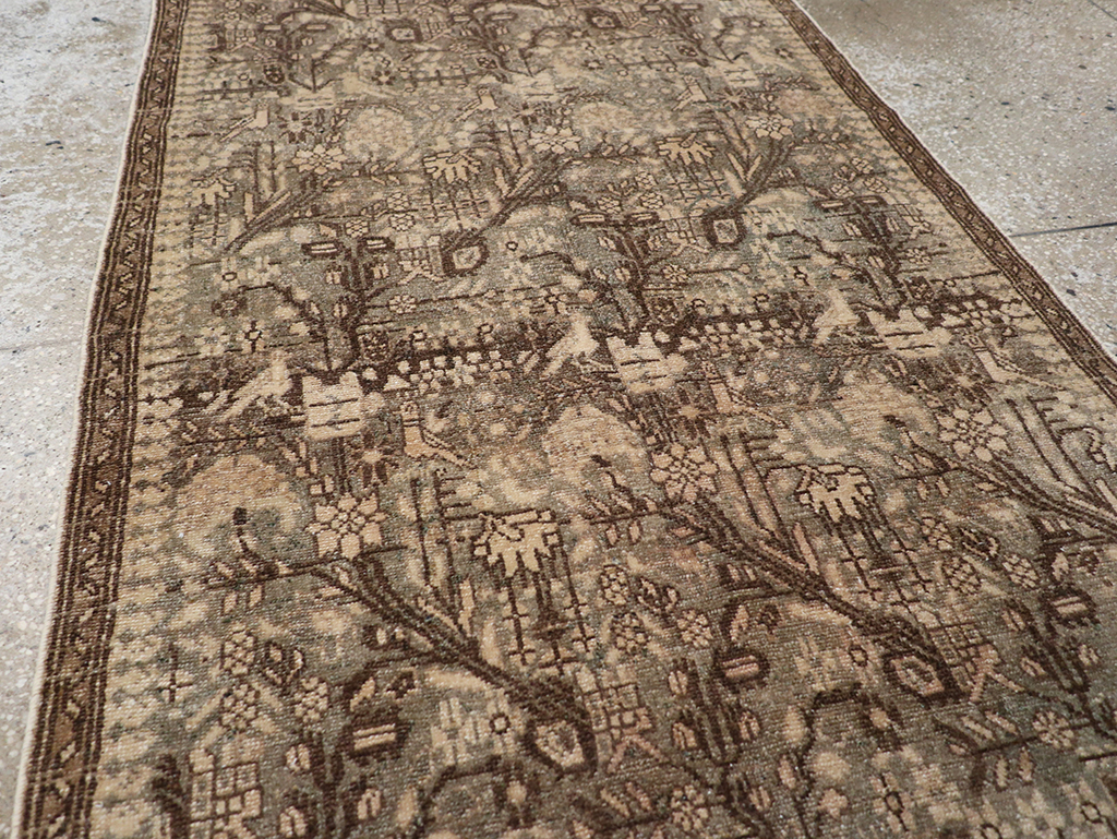 Antique Persian Malayer Runner, No.32696 - Staging