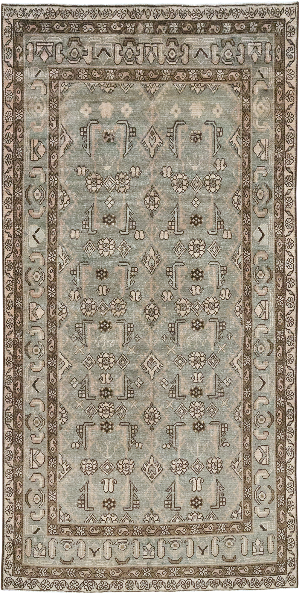 Vintage Persian Malayer Rug, No.32697 - Staging