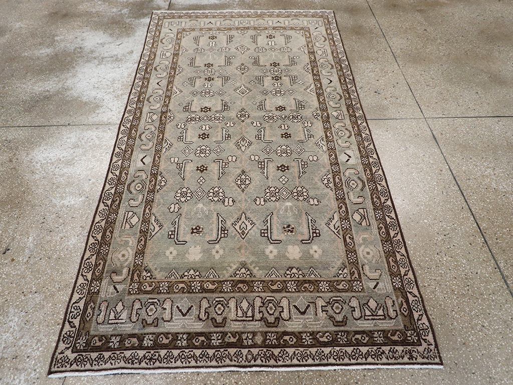 Vintage Persian Malayer Rug, No.32697 - Staging