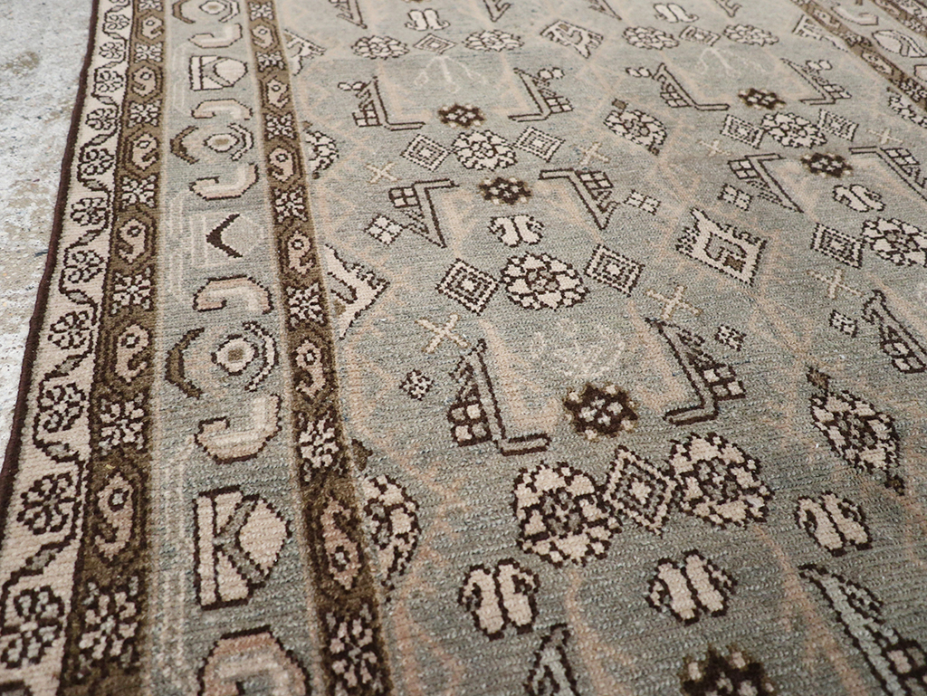 Vintage Persian Malayer Rug, No.32697 - Staging