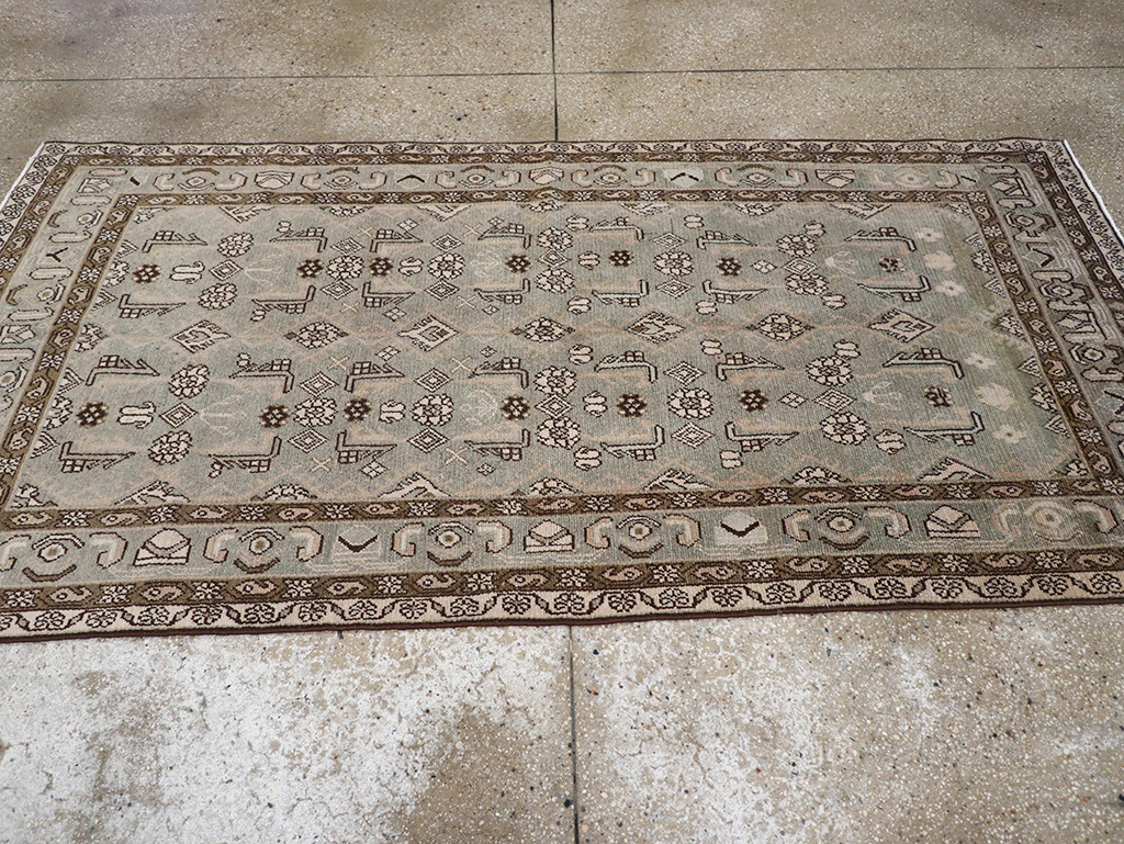 Vintage Persian Malayer Rug, No.32697 - Staging