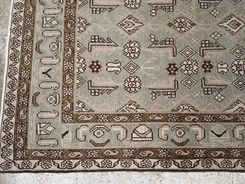 Vintage Persian Malayer Rug, No.32697 - Staging