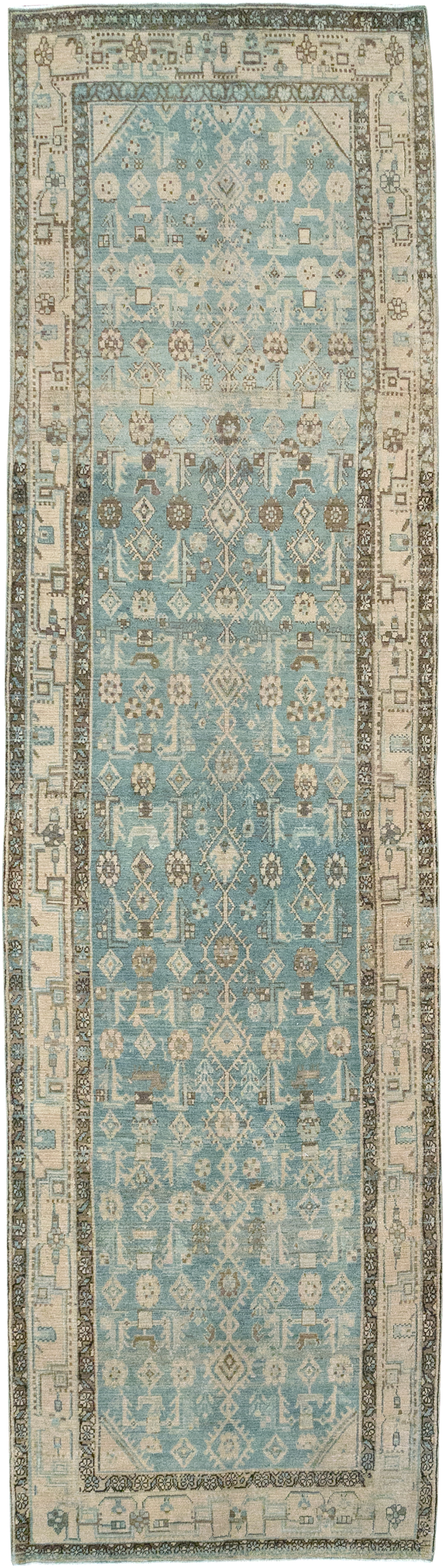 Vintage Persian Malayer Runner, No.32700 - Staging