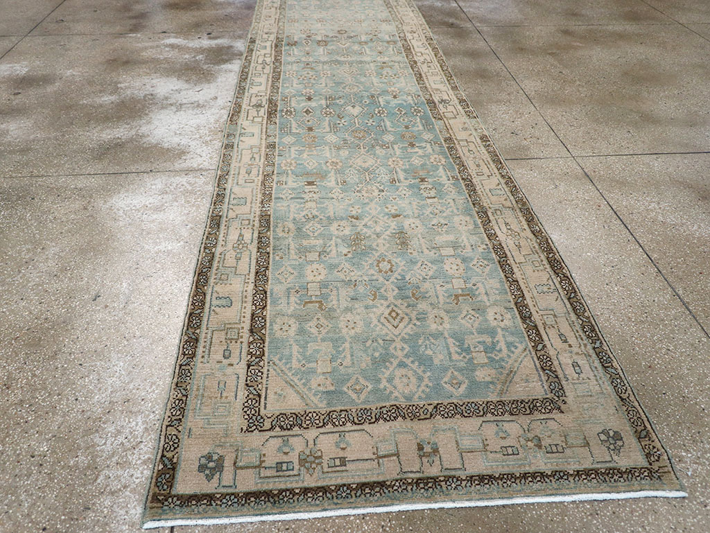 Vintage Persian Malayer Runner, No.32700 - Staging